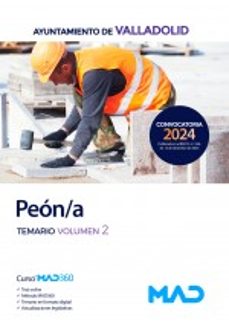 peón/a del ayuntamiento de valladolid. temario volumen 2-9788414277973