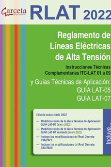 reglamento de lineas electricas de alta tension. rlat 2022-9788417289973