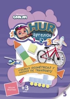 hur aprende 5. figuras geometricas y medios de transporte-9788427149373