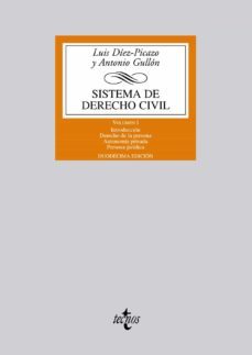 sistema de derecho civil: volumen i: introduccion.derecho de la persona. autonomia privada.persona juridica (12ª)-9788430954773