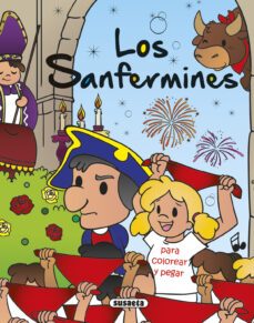los sanfermines para colorear y pegar-9788467751673