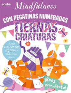 mindfulness con pegatinas numeradas: tiernas criaturas-simon abbott-eve robertson-9788468370873