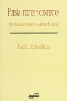 poesia, textos y contextos-angela prieto de paula-9788480183673