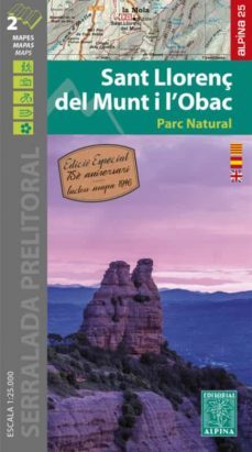 mapa-guia excursionista sant llorenç del munt i l obac (1:25000) + mapa del 1946-9788480908573