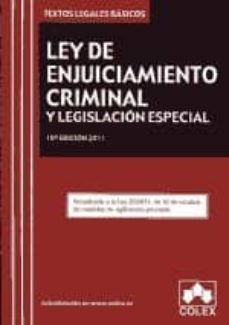 ley de enjuiciamiento criminal y legislacion especial (10ª ed)-9788483423073