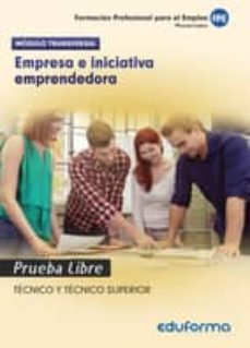 empresa e iniciativa emprendedora. pruebas libres para la obtencion del titulo de formacion profesional-9788490933473