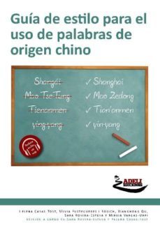 guia de estilo para el uso de palabras de origen chino-9788494081873