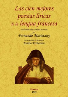 las cien mejores poesias liricas de la lengua francesa (ed. facsi mil)-fernando maristany-9788497618373