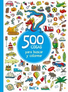 500 cosas para buscar y colorear  (azul)-9789463077873