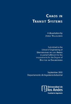 chaos in transit systems (ebook)-jorge villalobos-9789586957373
