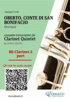 bb clarinet 2 part of "oberto" for clarinet quintet (ebook)-9791221376173