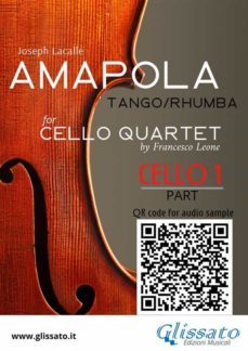 cello 1 part of "amapola" for cello quartet (ebook)-9791221385373