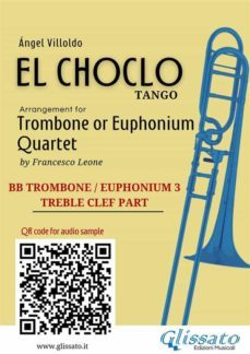 trombone/euphonium 3 t.c.  part of "el choclo" for quartet (ebook)-9791221393873