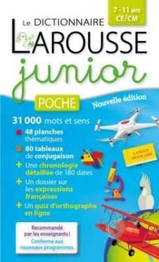 dictionnaire larousse junior poche, 7-11 ans, ce-cm alerte-9782035938183