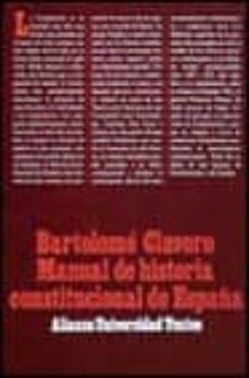 manual de historia constitucional de españa (3ª ed.)-9788420681283