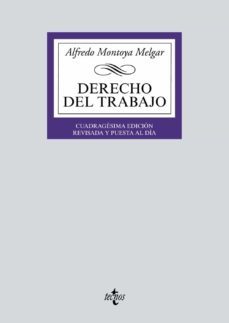 derecho del trabajo-alfredo montoya melgar-9788430977383