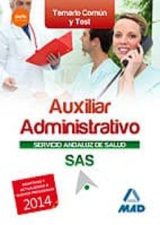 auxiliar administrativo del servicio andaluz de salud. temario comun y test-9788467698183