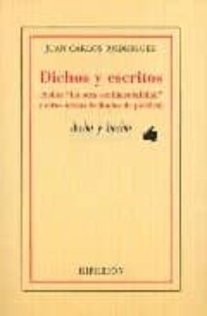 dichos y escritos: sobre la otra sentimentalidad y otros textos f echados de poetica-juan carlos rodriguez-9788475176383