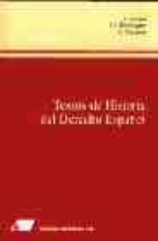textos de historia del derecho español-consuelo maqueda-feliciano barrios-juan carlos dominguez-9788479911683