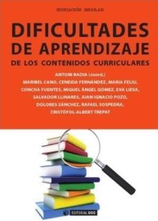dificultades de aprendizaje de los contenidos curriculares-9788490299883