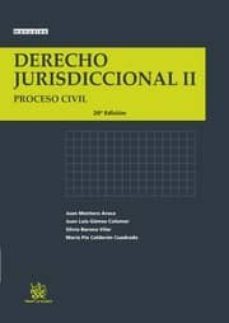 derecho jurisdiccional ii proceso civil (20ª edicion)-9788490330883
