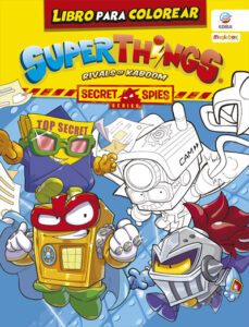 libro para colorear superthings secret spies series - españa-9788494060083