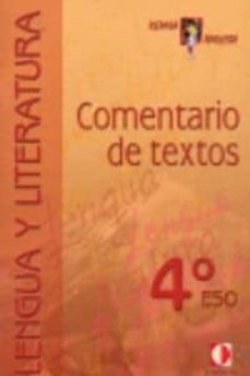 comentario de textos: 4º eso-9788496547483