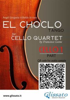 cello 1 part of "el choclo" for cello quartet (ebook)-9791221385083