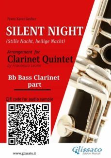 bb bass clarinet part of "silent night" for clarinet quintet/ensemble (ebook)-9791221398083