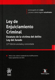 ley de enjuiciamiento criminal (37ª ed.)-juan luis gomez colomer-9791370210083