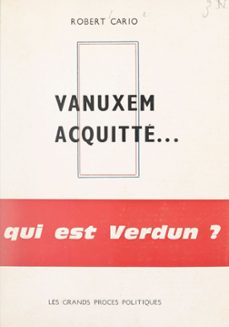 vanuxem acquitte... (ebook)-robert cario-9782307628293