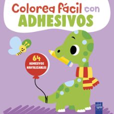 colorea facil con adhesivos. dinosaurio-9788408312093