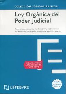 ley organica poder judicial (12ª ed.)-9788410431393