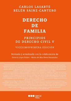 principios de derecho civil: tomo v: derecho de familia (21ª ed)-carlos lasarte alvarez-9788413816593