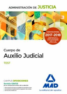 cuerpo de auxilio judicial de la administracion de justicia: test-9788414213193