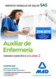 auxiliar enfermeria del servicio andaluz de salud. temario especifico volumen 2-9788414216293