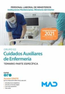 cuidados auxiliares de enfermeria de instituciones penitenciarias (grupo e2). ministerio del interior. parte específica-9788414248393