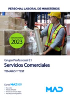 servicios comerciales (grupo profesional e1). temario y test personal laboral de ministerios-9788414272893