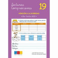 lecturas comprensivas 19: atencion a la diversidad-jose martinez romero-9788415953593