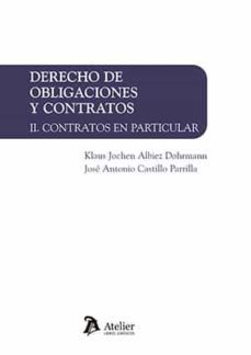 derecho de obligaciones y contratos. ii. contratos en particular-9788418780493