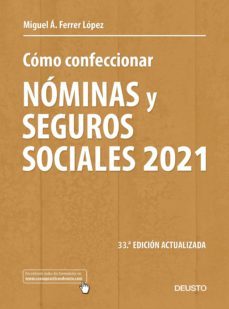 como confeccionar nominas y seguros sociales 2021 (ebook)-9788423432653