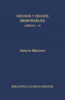 hechos y dichos memorables. libros i-vi (ebook)-publio valerio maximo-9788424934293