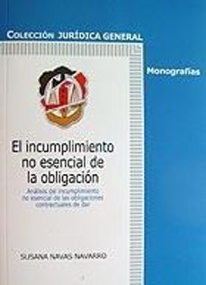 el incumplimiento no esencial de la obligacion: analisis del incu mplimiento no esencial de las obligaciones de dar-9788429013993