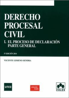derecho procesal civil i. proceso de declaracion. parte general 5 ª edicion-vicente gimeno sendra-9788436264593