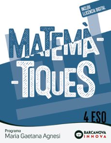 maria gaetana agnesi 4º eso matematiques innova 2-9788448962593