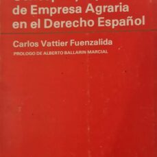 concepto y tipos de empresa agraria en el derecho español-9788460011293