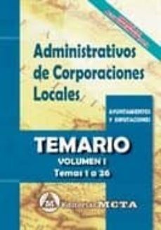 administrativos de corporaciones locales volumen i-9788482193793