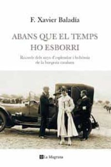abans que el temps ho esborri-javier baladia-9788482649993