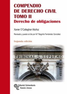 compendio de derecho civil tomo ii: derecho de obligaciones-xavier o callaghan muñoz-9788499612393