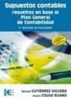 supuestos contables resueltos en base al plan general de contabil idad (2ª ed)-9788499641393
